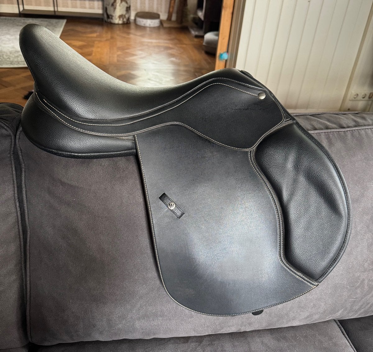 Wintec Hart springzadel nieuwstaat 17.5”, L (17.5 inch), Vlakke zit, Wintec, Ophalen of Verzenden