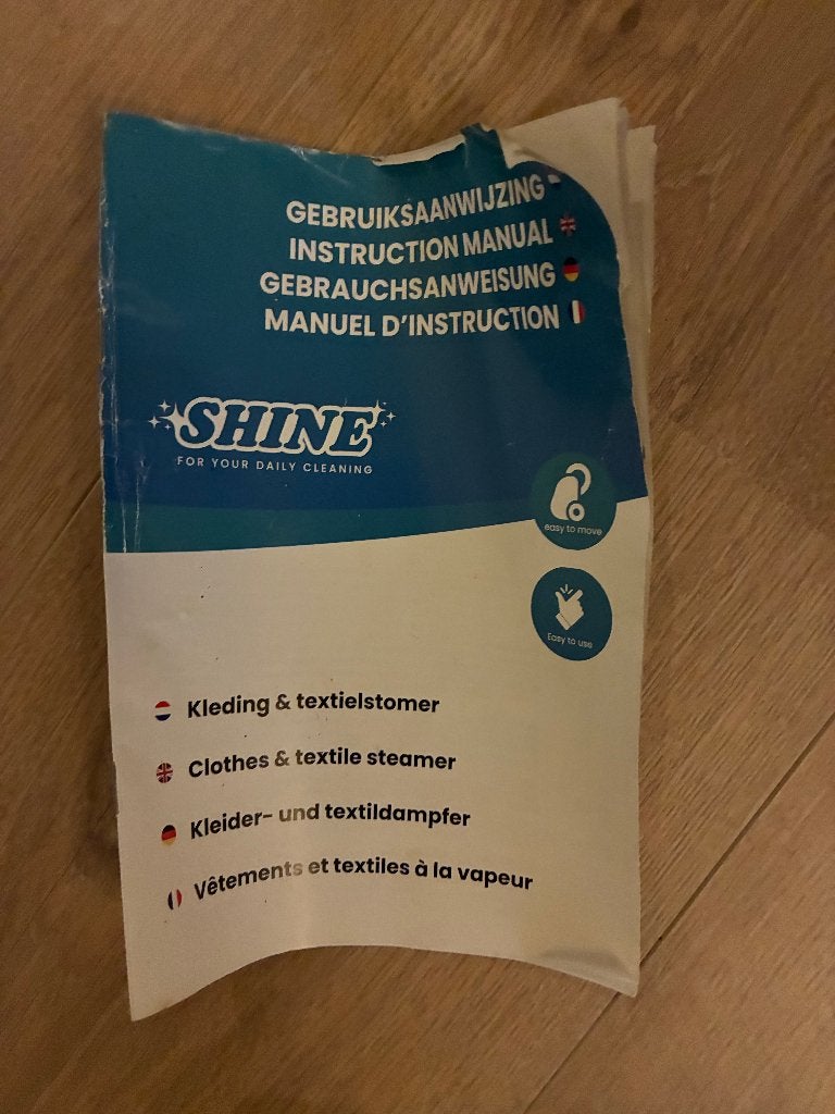 Shine kleding- en textielstomer, Ophalen, Zo goed als nieuw, Kledingstomer