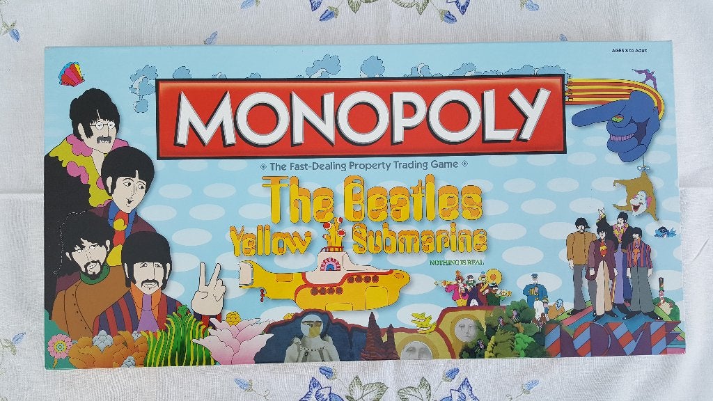 Monopoly The Beatles Yellow Submarine Editie NO Vinyl Singel, Hobby en Vrije tijd, Gezelschapsspellen | Bordspellen, Vijf spelers of meer