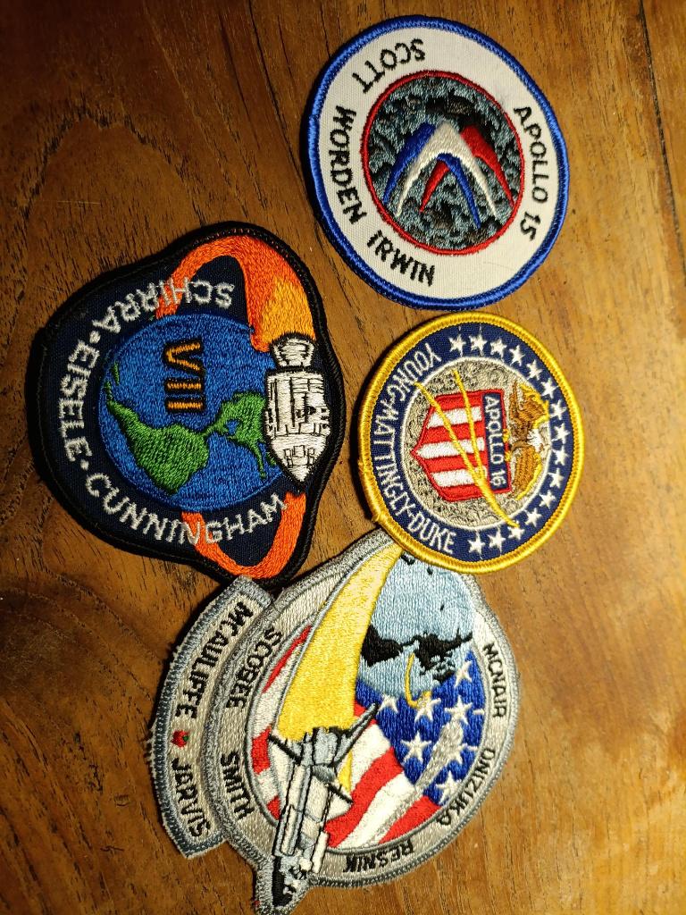 apollo emblemen 8x, Verzamelen, Verzenden, Zo goed als nieuw, Overige typen