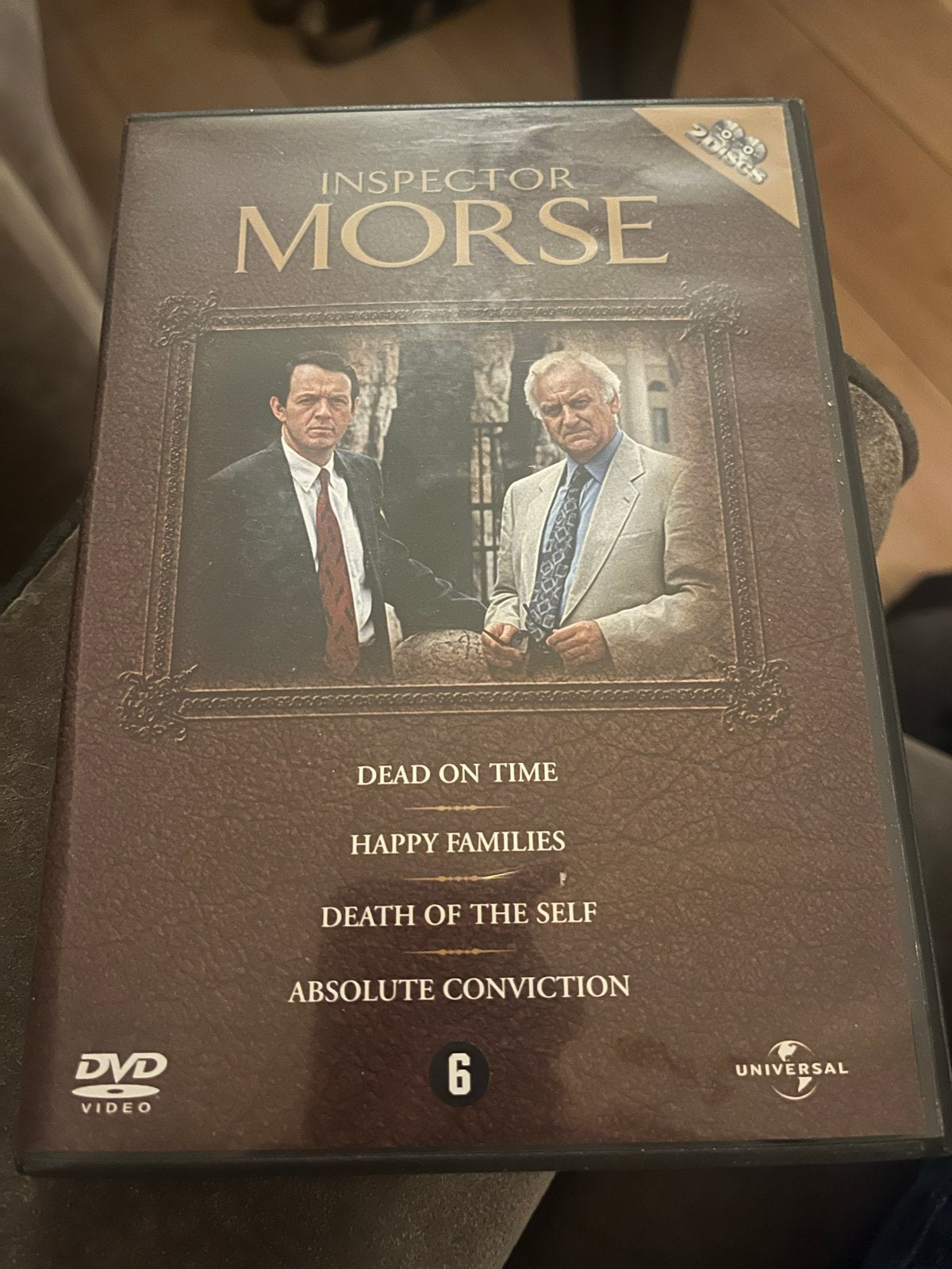 Inspector Morse - Deel 6 DVD (Dead on Time, Happy Families), Cd's en Dvd's, Nederlands, Ophalen of Verzenden, Vanaf 6 jaar, Detective en Krimi