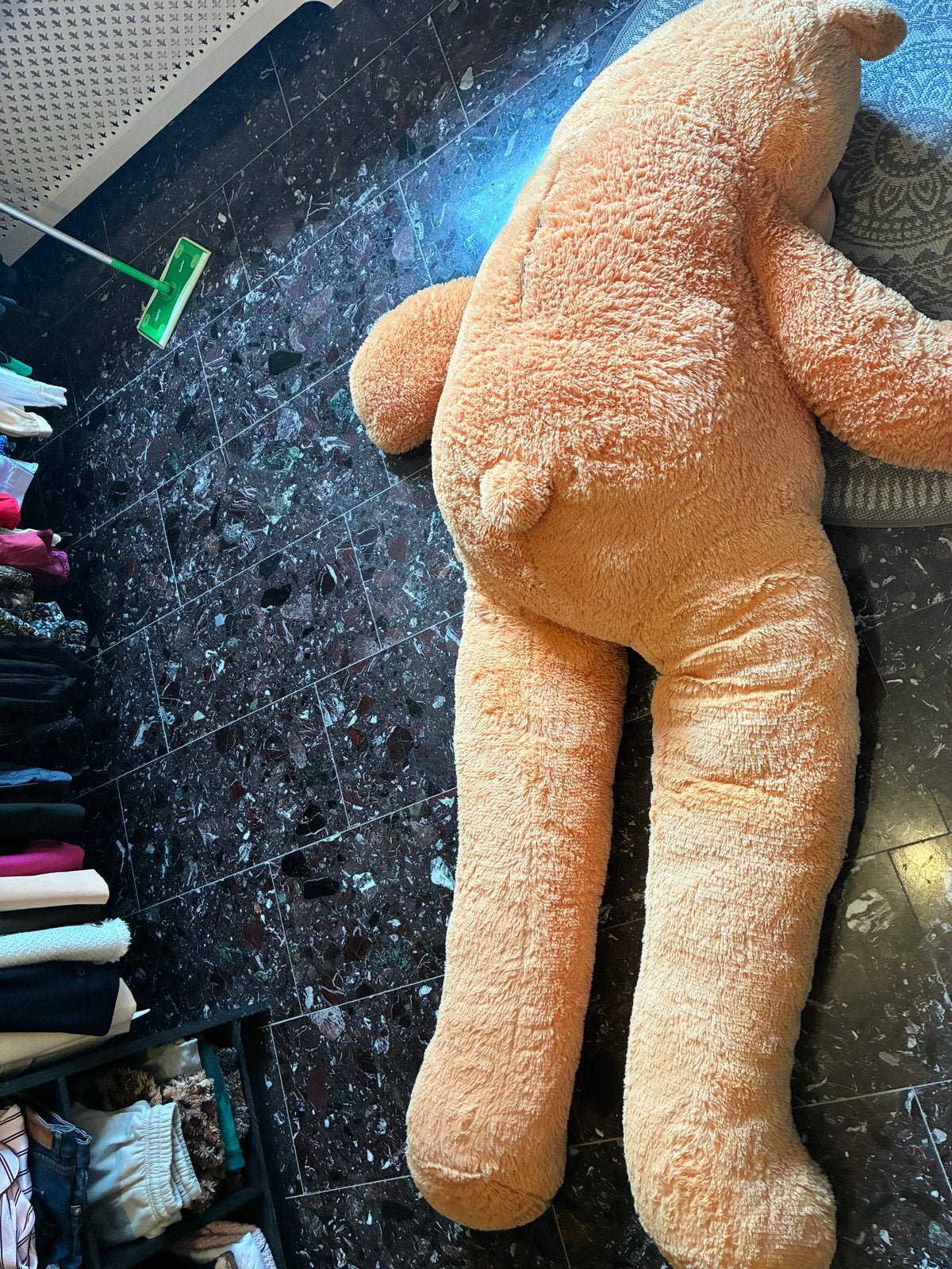 Grote teddybeer - 200cm, Ophalen, Oranje, Beer, Zo goed als nieuw