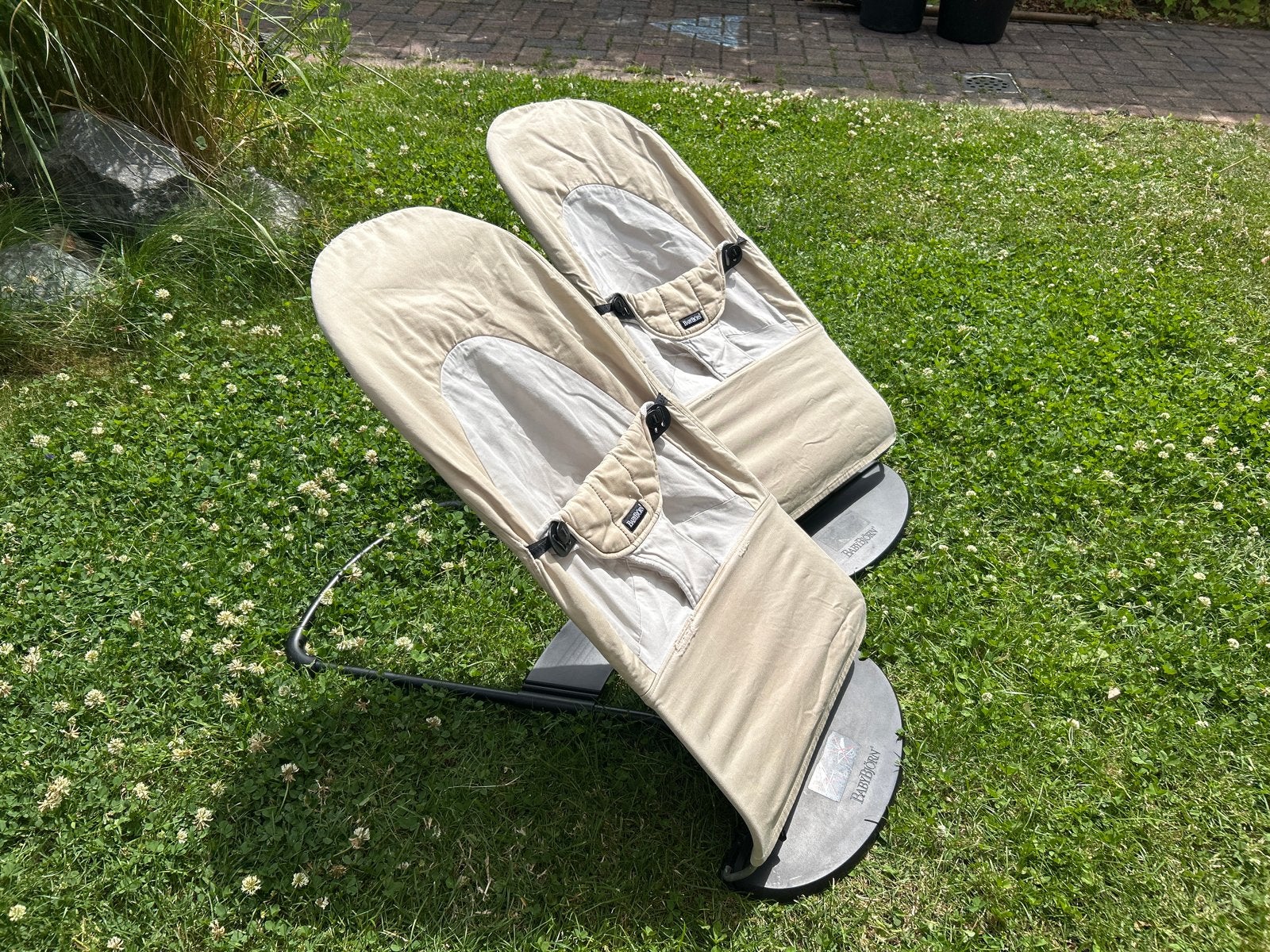 BabyBjörn wipstoeltjes (2 stuks) - hoezen versleten, Ophalen, Gebruikt