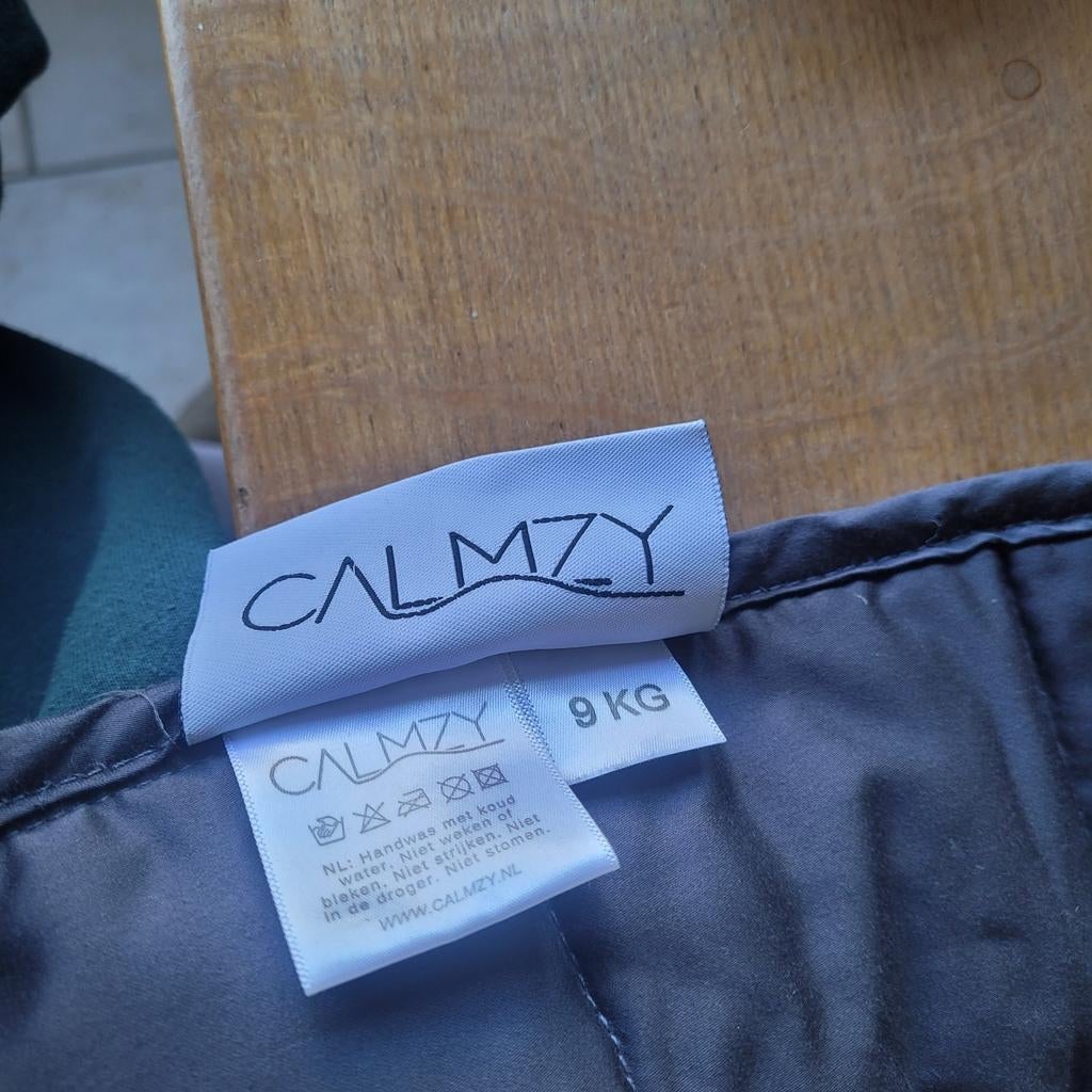 Calmzy Verzwaringsdeken 9 KG, Tweepersoons, Ophalen of Verzenden, Grijs, Deken of Dekbed
