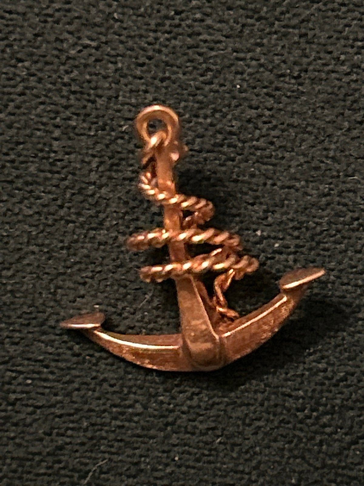 Antiek Gouden Anker Hanger 18k - 2.63 gram, Ophalen of Verzenden, Gebruikt, Goud, Met hanger