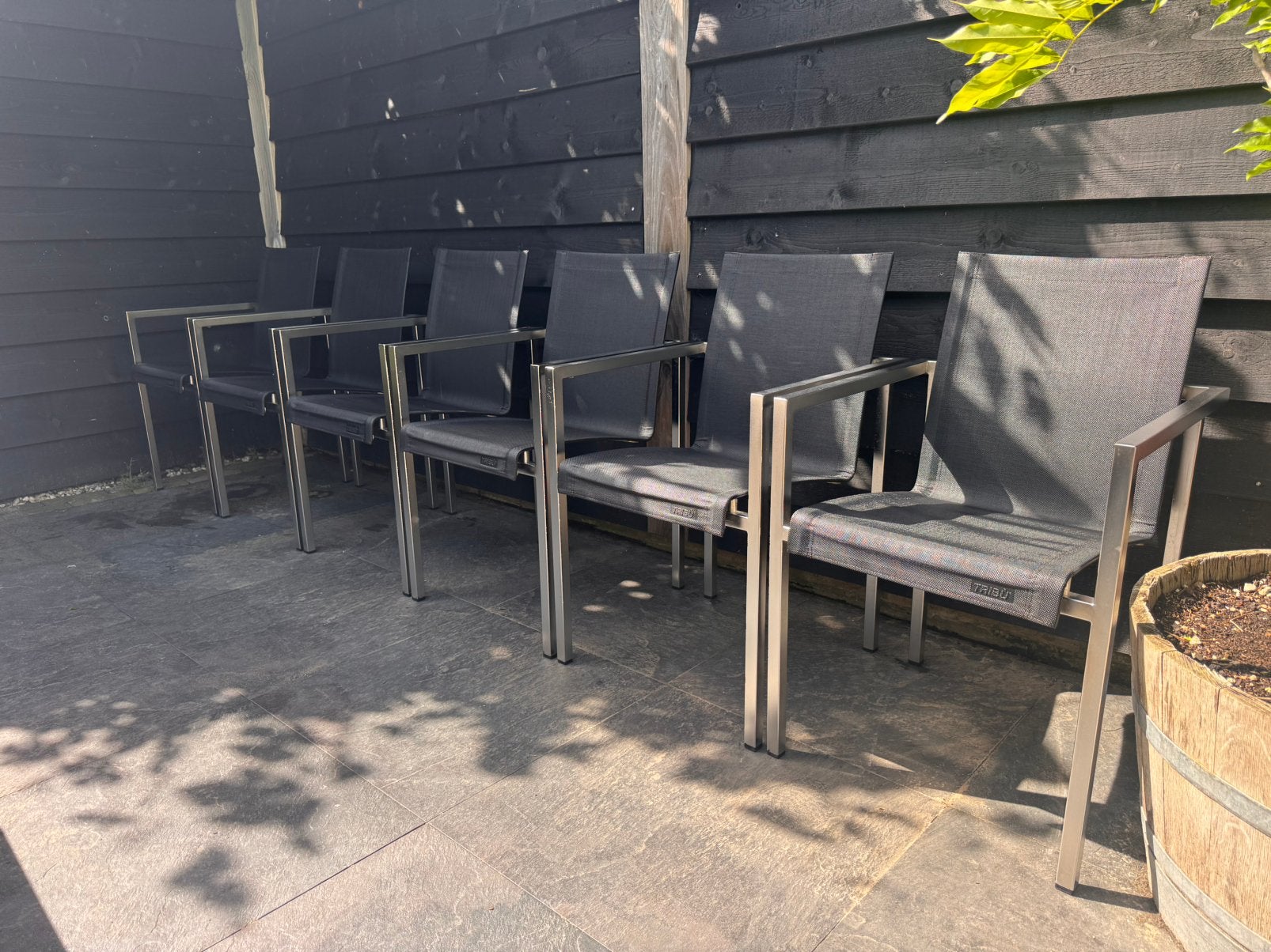 Tribu Natal Tuinstoelen 6x, Ophalen, Gebruikt, Kunststof