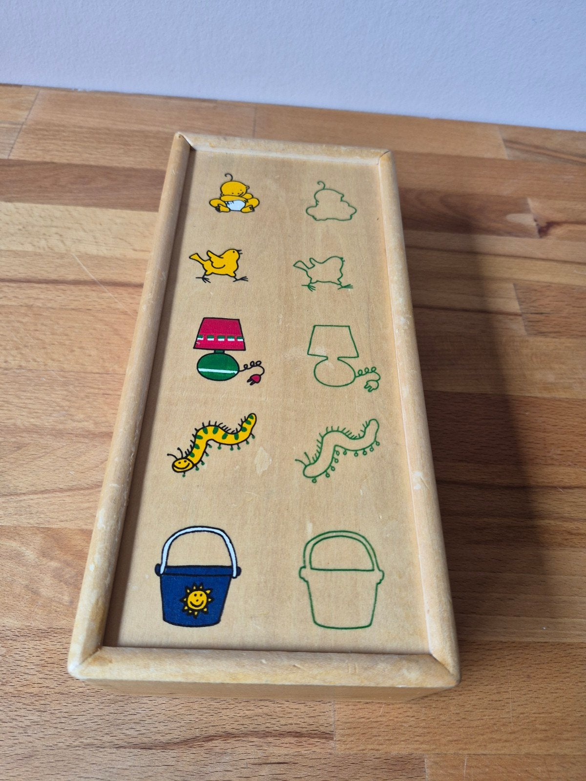 Authentieke houten puzzel voor jonge kinderen, Ophalen of Verzenden, Gebruikt, Overige typen