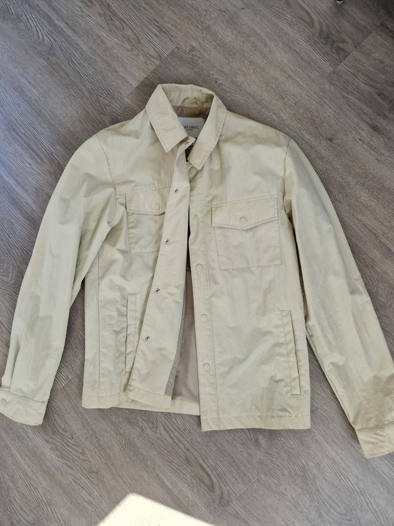 Les Deux Milton crinkle hybride overshirt, Ophalen of Verzenden, Zo goed als nieuw, Beige