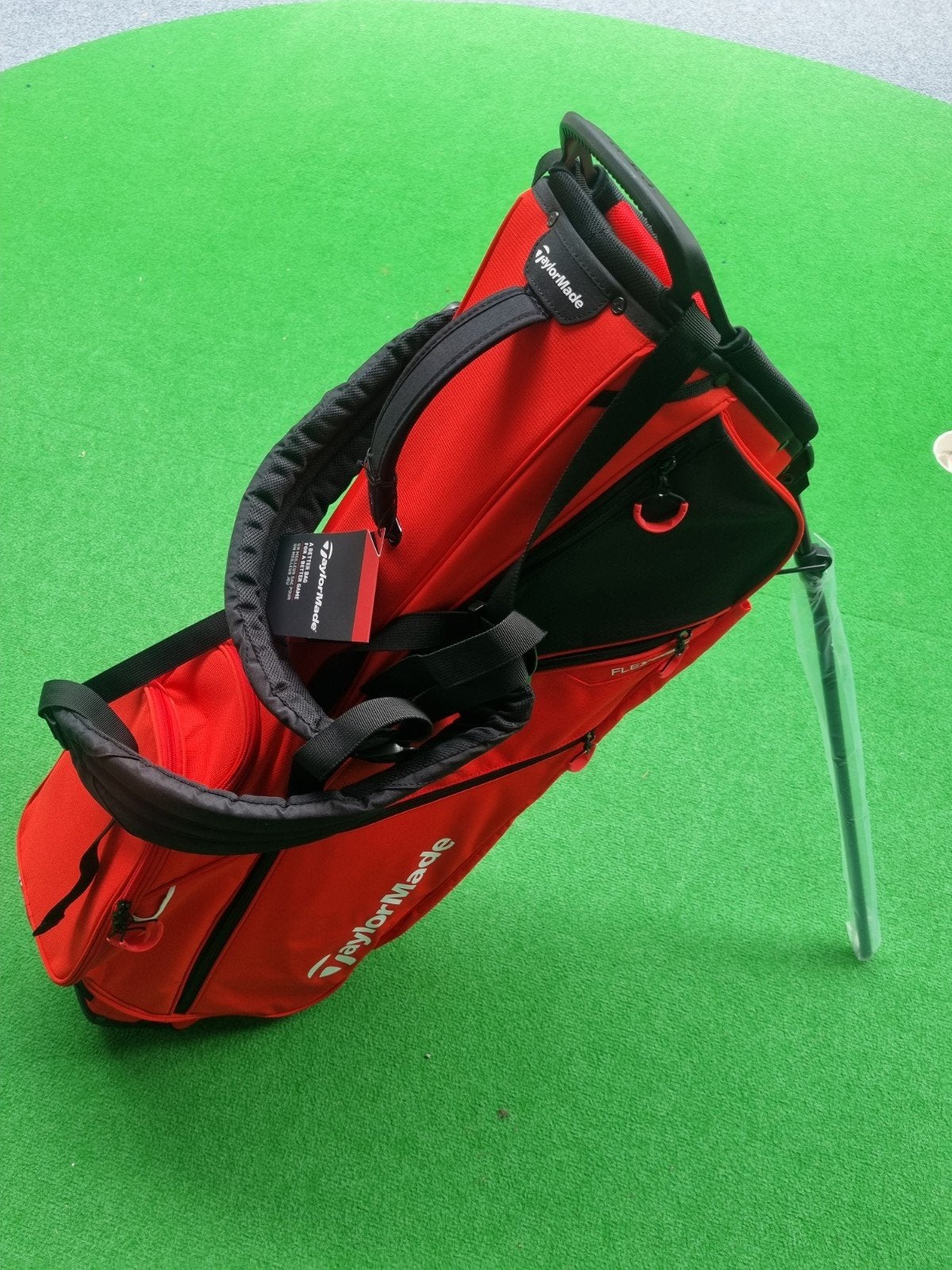 TaylorMade FlexTech Lite Standbag Golftas Rood/Zwart Nieuw, Ophalen, Nieuw, Tas, Overige merken