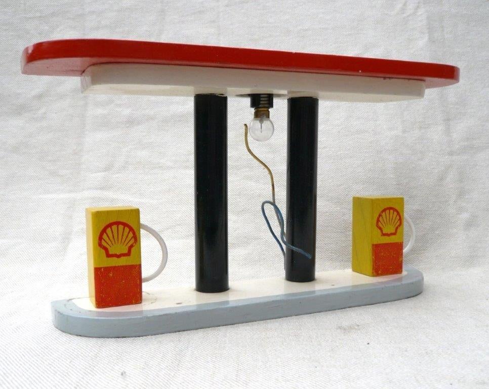 Shell pompstation, zelfbouw schaal 1/20 verlichting geen Daf, Antiek en Kunst, Antiek | Speelgoed, Ophalen of Verzenden