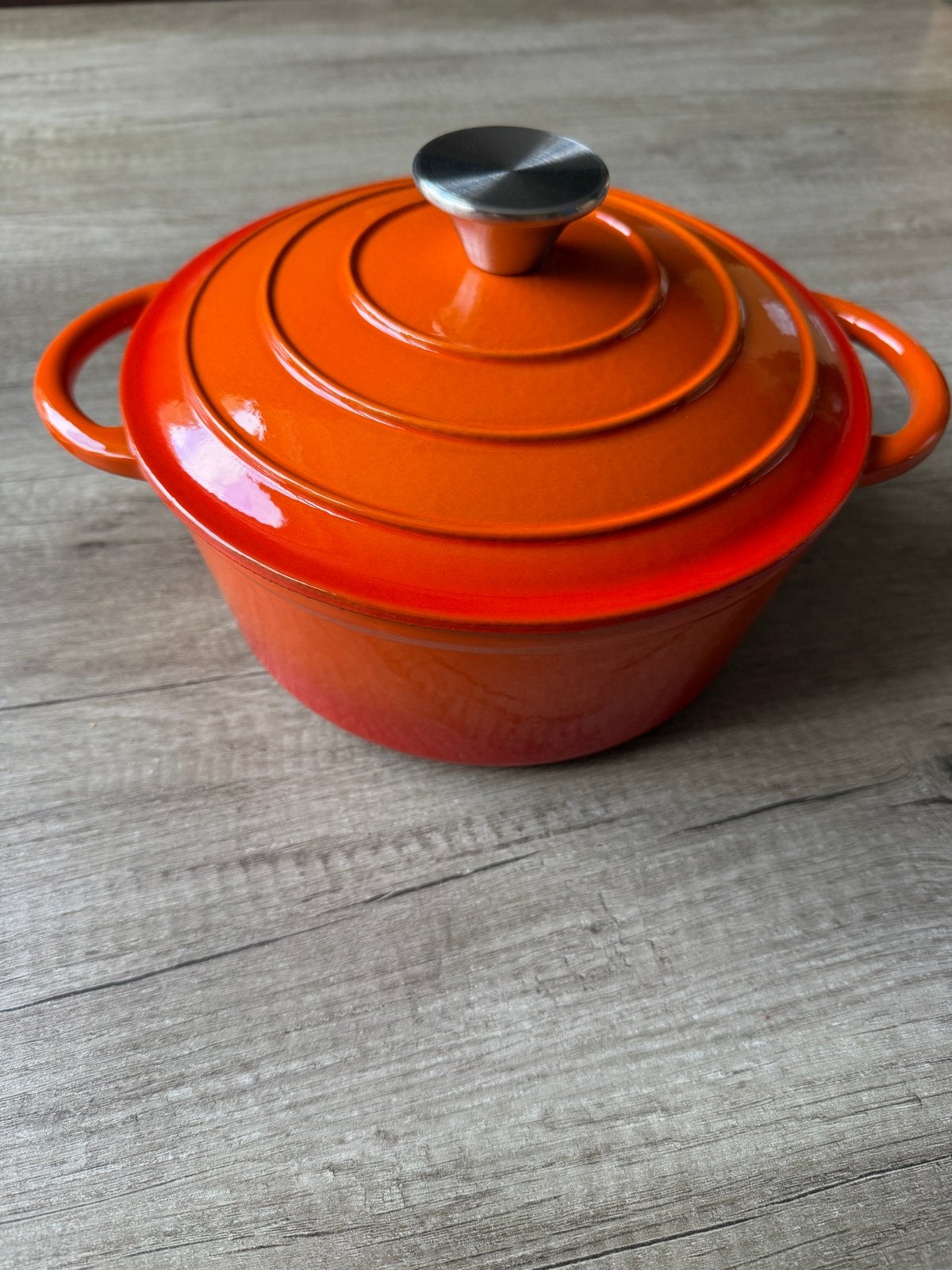 Nieuwe Oranje Gietijzeren Braadpan met Deksel, Eu, Nieuw, Ophalen of Verzenden, Ru