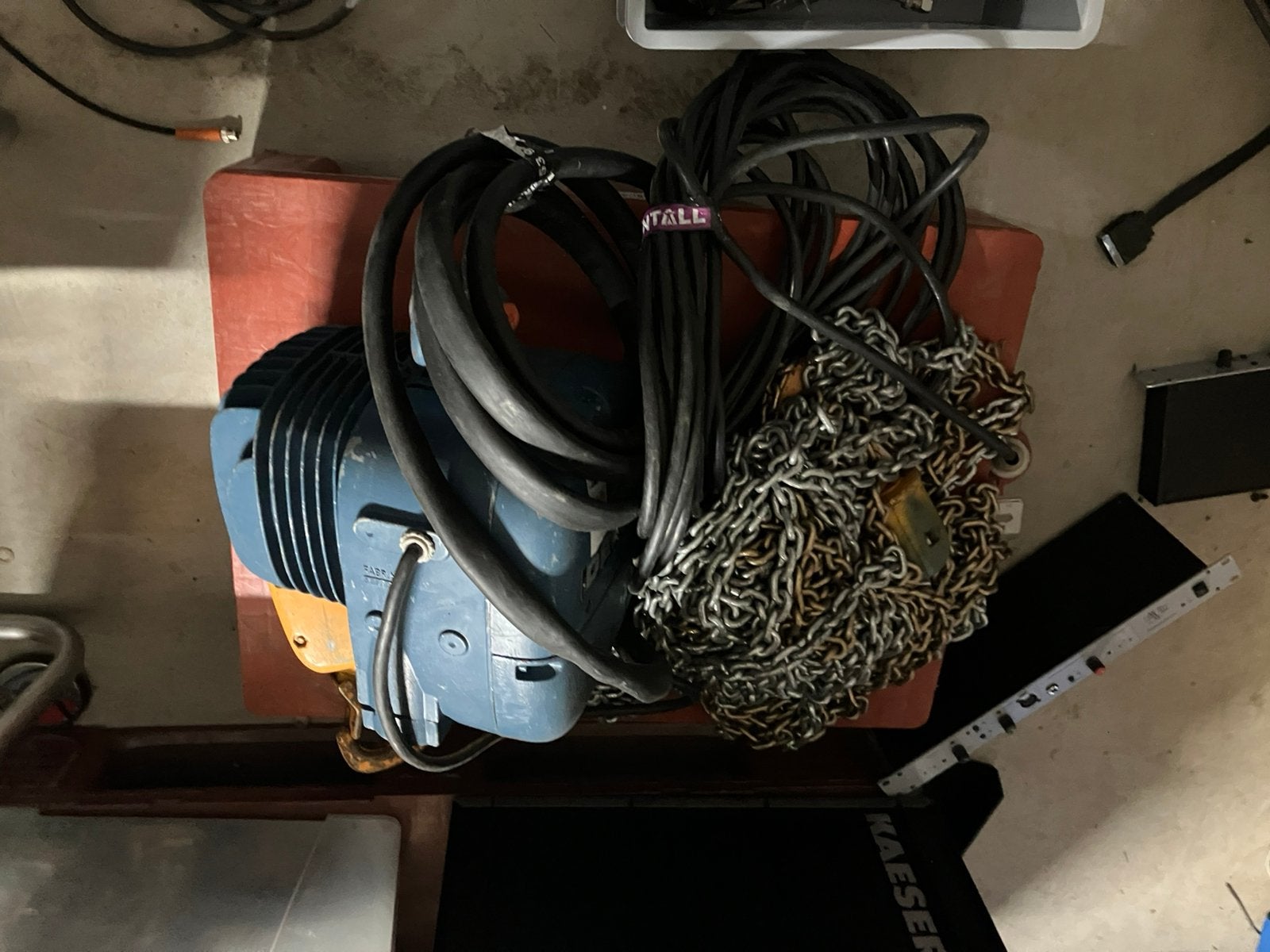 Demag takel 1 ton ,3 fasen, Ophalen, Gebruikt, Duitsland, Demag