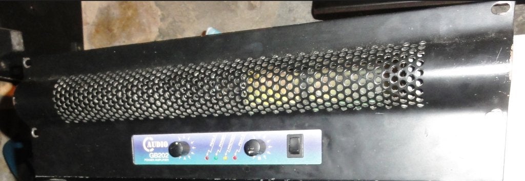CAUDIO GB202 Professionele Eindversterker, Audio, Tv en Foto, Gebruikt, 120 watt of meer, Stereo, Ophalen