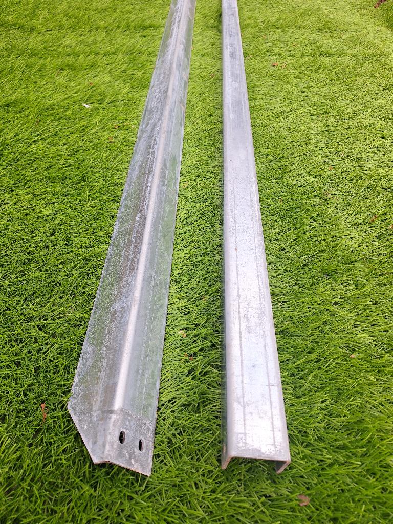 U profielen gegalvaniseerd, hoekprofiel stalen hoeklijn, Doe-het-zelf en Verbouw, Metalen, Ophalen, Zo goed als nieuw, IJzer