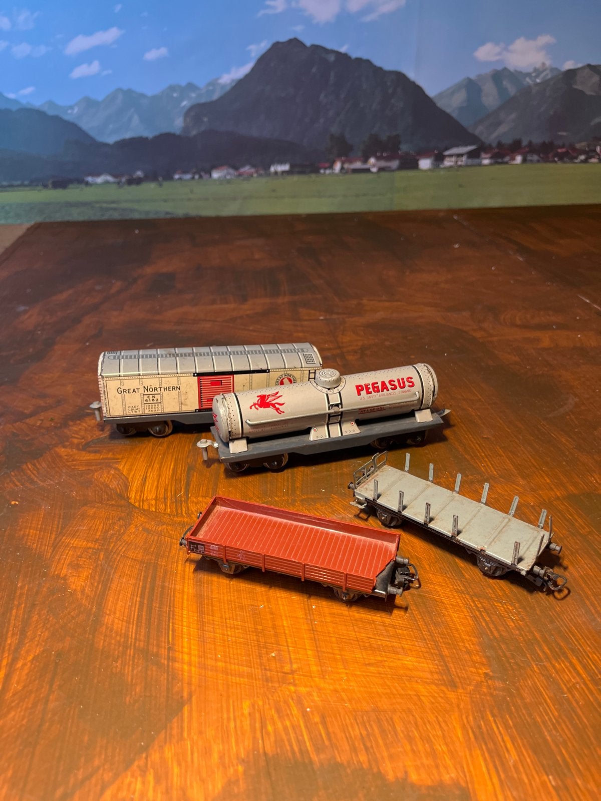 Diverse modelspoorwagons (4 stuks) - loop of sloop, Hobby en Vrije tijd, Modeltreinen | H0, Overige merken, Gebruikt, Gelijkstroom of Wisselstroom