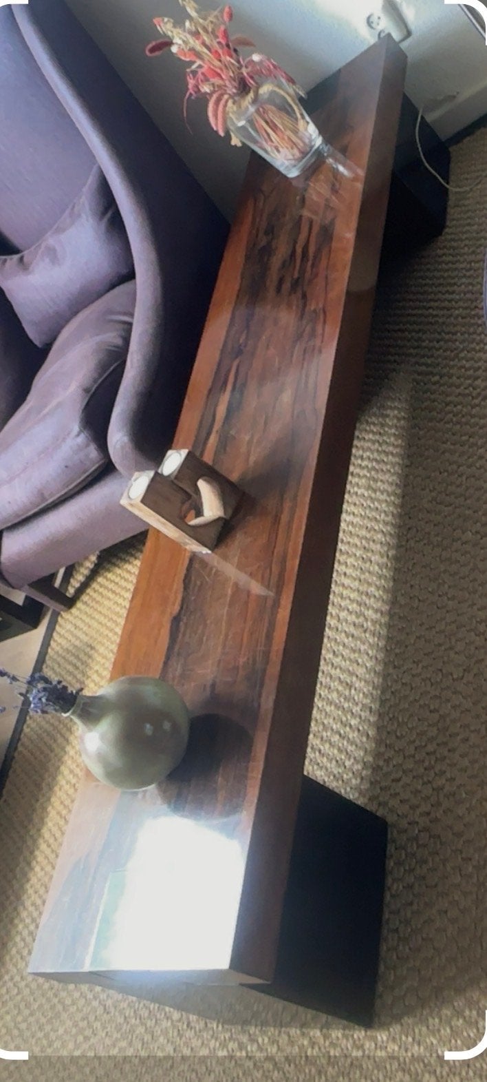 Lange houten sidetable/console tafel salontafel, Ophalen, Gebruikt, 75 cm of meer, 60 cm of meer