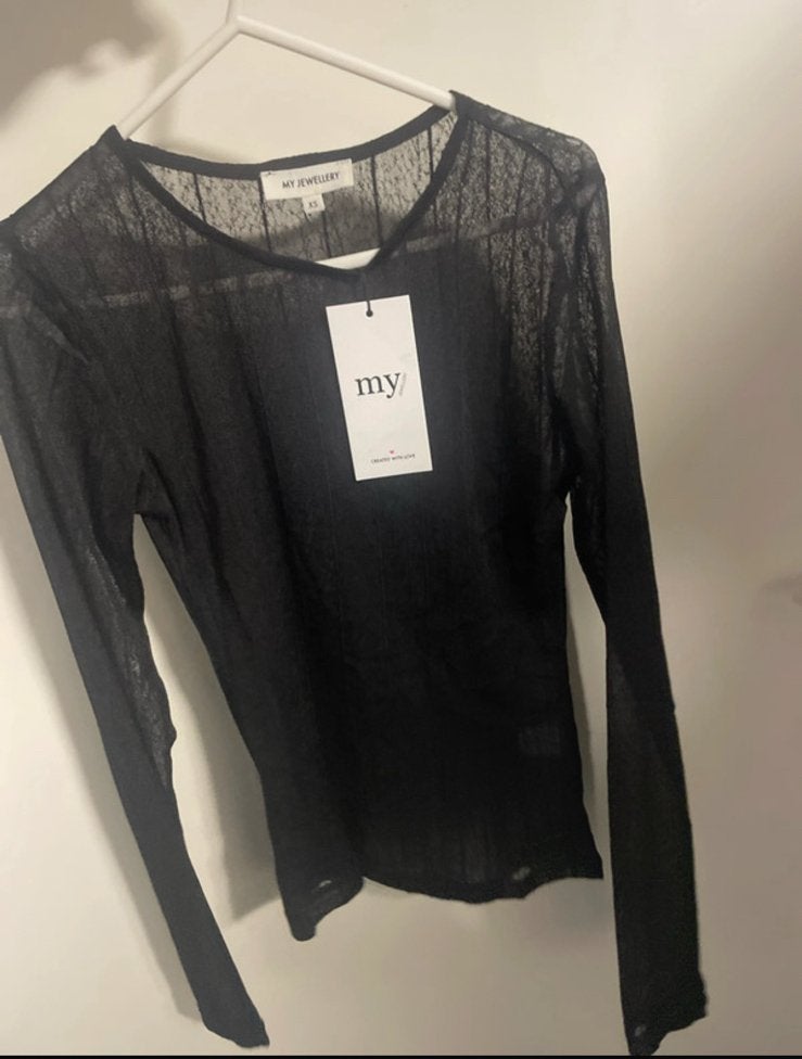 lace longsleeve xs, Zwart, Nieuw, Ophalen of Verzenden, Lange mouw