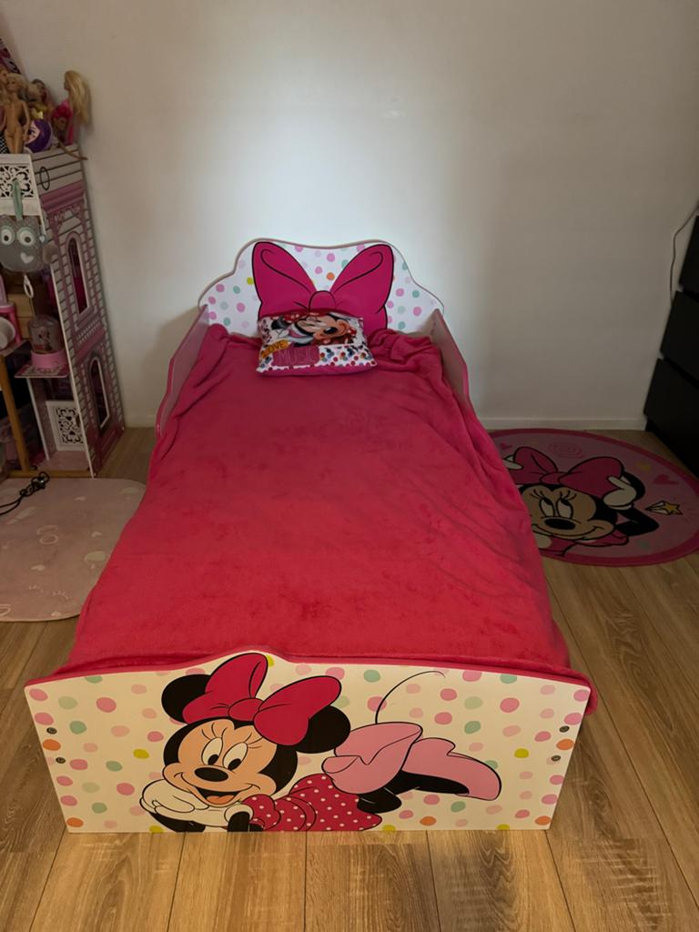 Minnie Mouse Bed Peuterbed Met Lades, Kinderen en Baby's, Kinderkamer | Bedden, Ophalen, 70 tot 85 cm, 140 tot 160 cm, Zo goed als nieuw