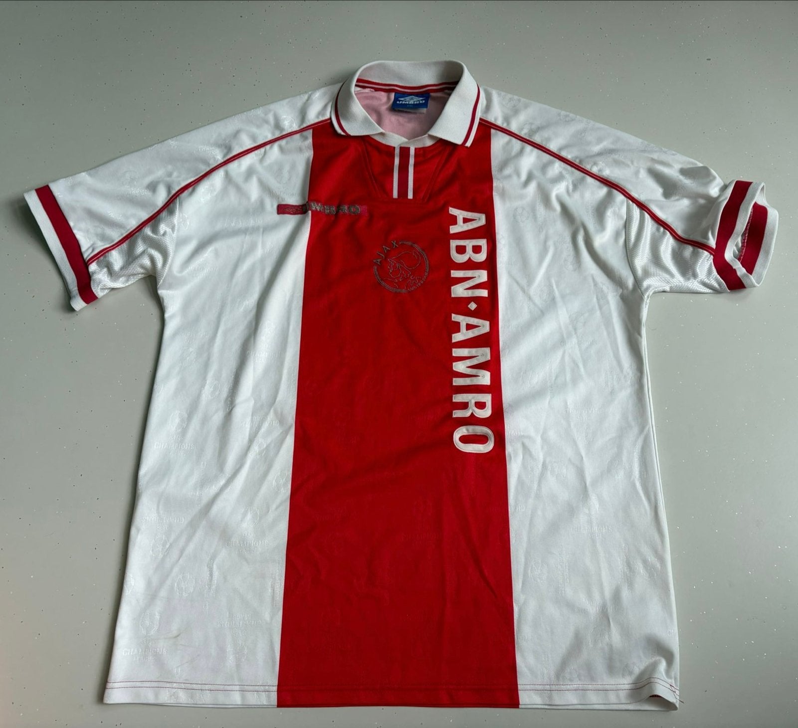 Ajax Umbro Thuisshirt XXL 1998/1999 - Champions League, Ophalen, Overige maten, Voetbal, Gedragen