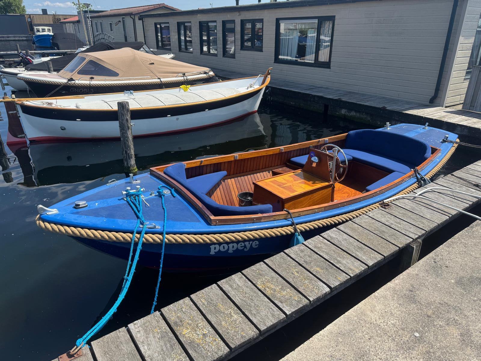 Nette en robuuste stalen vlet met Vetus diesel, Watersport en Boten, Ophalen, Binnenboordmotor, Diesel, Zo goed als nieuw