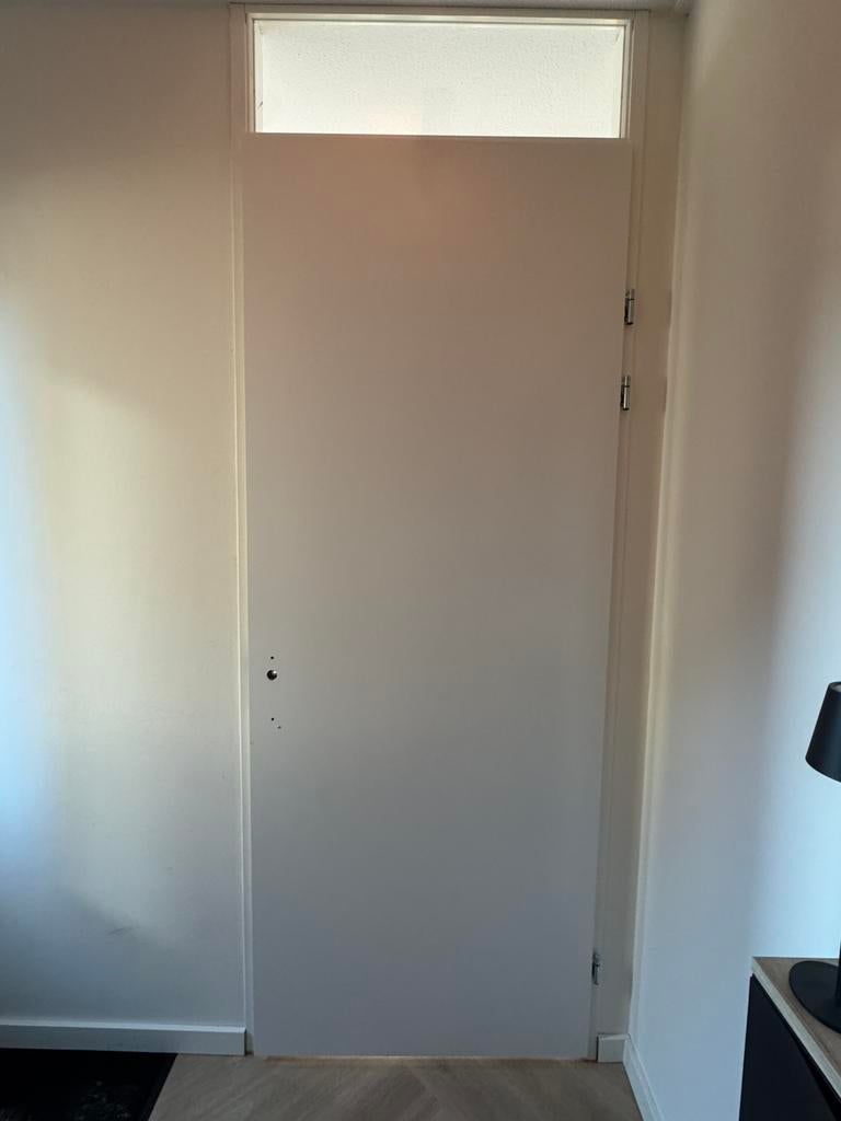 Opdek kozijn staal (wit) incl. Deur, Ophalen, Zo goed als nieuw