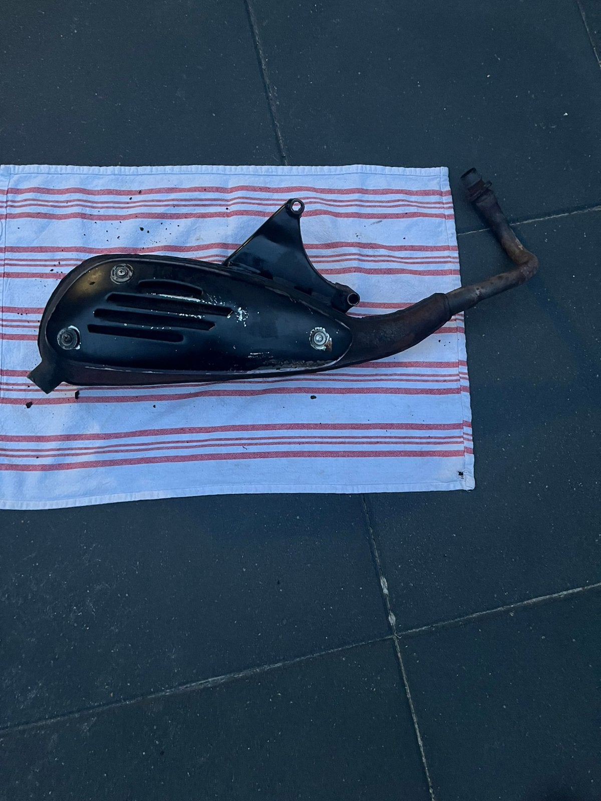 Vespa sprint 4t 2v uitlaat met ophanging, Ophalen of Verzenden, Gebruikt, Benzine