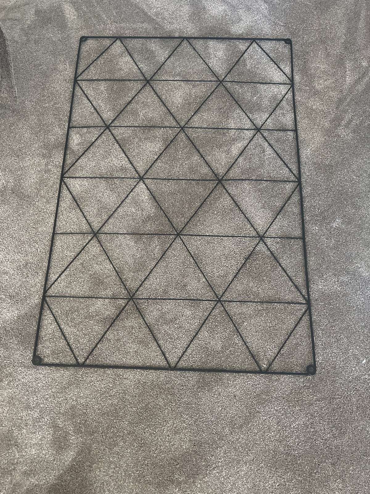Zwart metalen memobord / fotorek, Huis en Inrichting, Ophalen, Zwart, Zo goed als nieuw, Metaal
