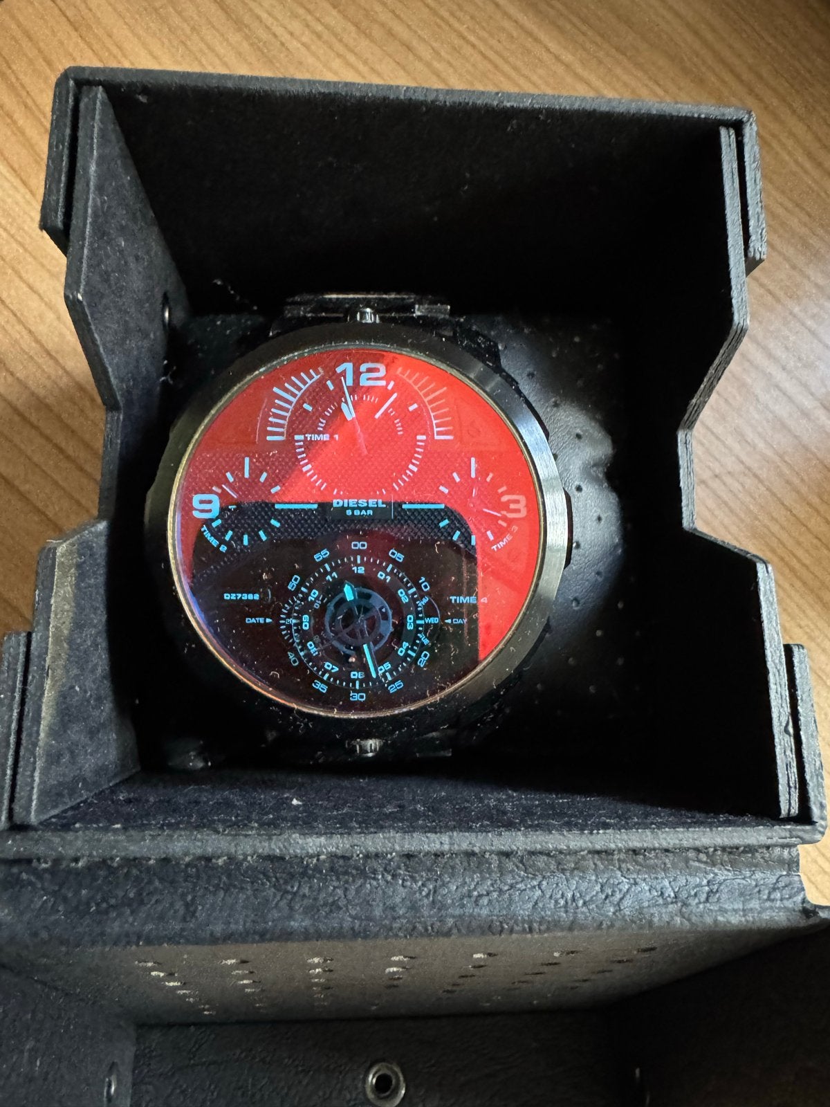 Diesel horloge - DZ-7362 - Zwart - Heren, Sieraden, Tassen en Uiterlijk, Overige merken, Staal, Polshorloge, Ophalen of Verzenden