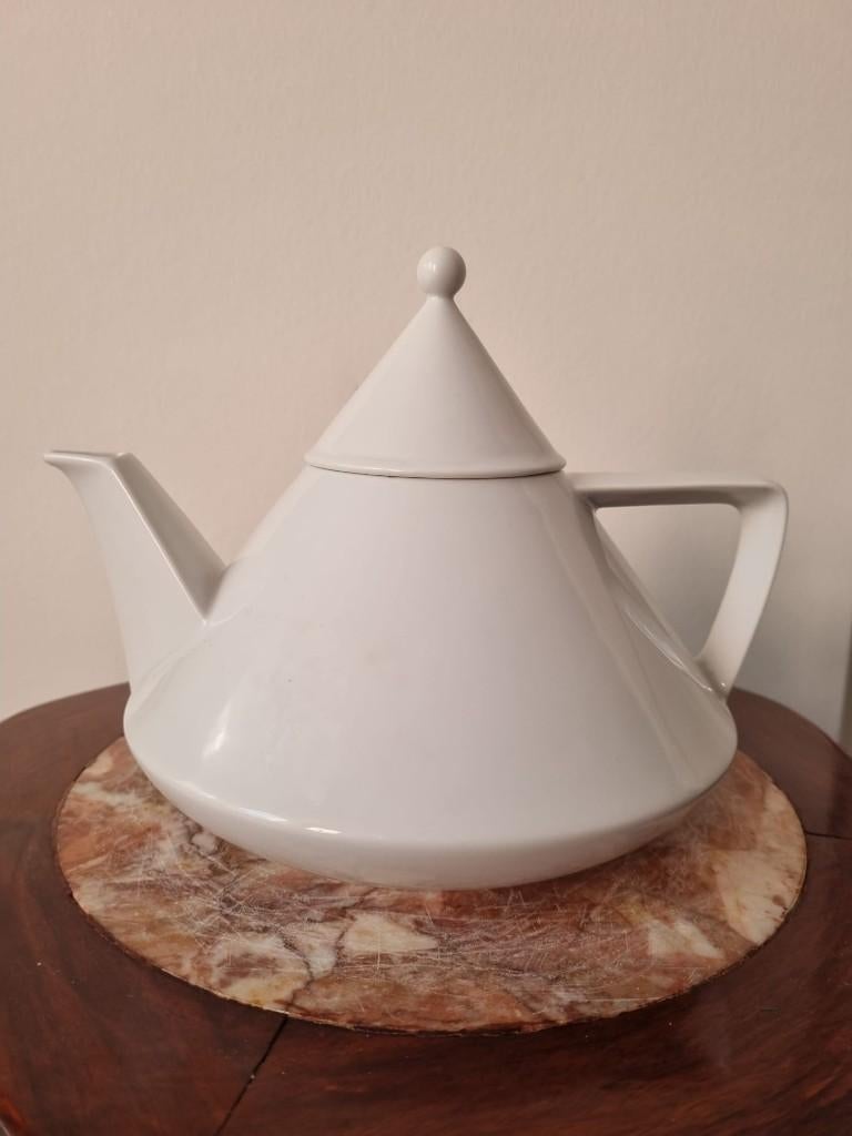 Bauhaus stijl theepot | Mitterteich Bavaria, Huis en Inrichting, Overige typen, Ophalen of Verzenden, Zo goed als nieuw, Overige stijlen