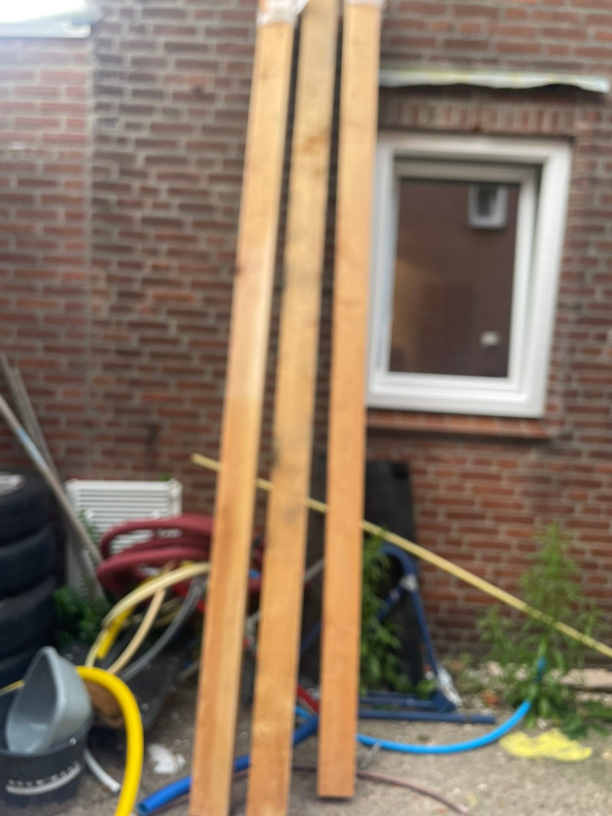 3st Tuin veranda douglas paal 300cm, Ophalen, Zo goed als nieuw, 250 cm of meer, Palen