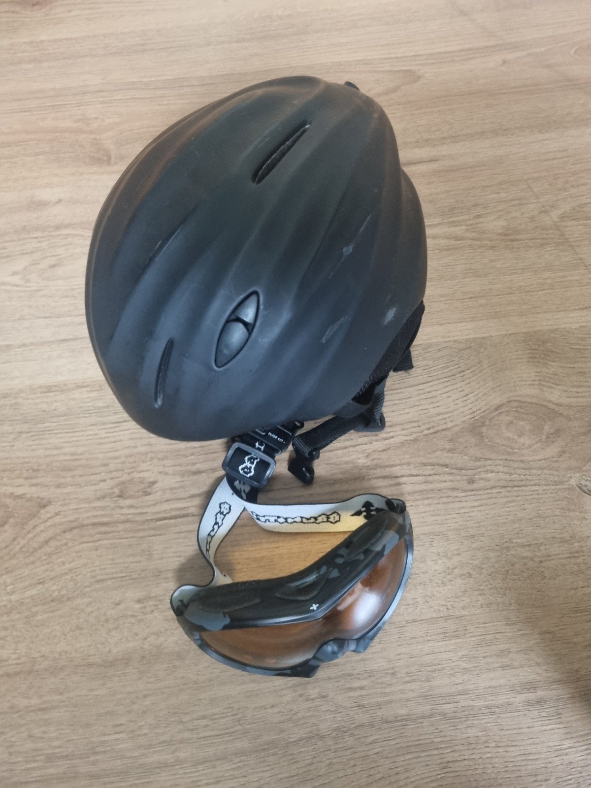 Skihelm maat 52 tot 56 (bril is verkocht), Overige merken, Gebruikt, Overige typen, Ophalen of Verzenden