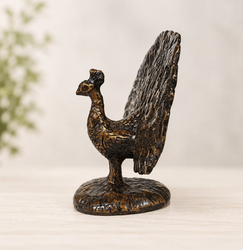 PAUW / bronzen beeld, Ophalen of Verzenden, Nieuw, Vogel, Beeldje of Figuurtje