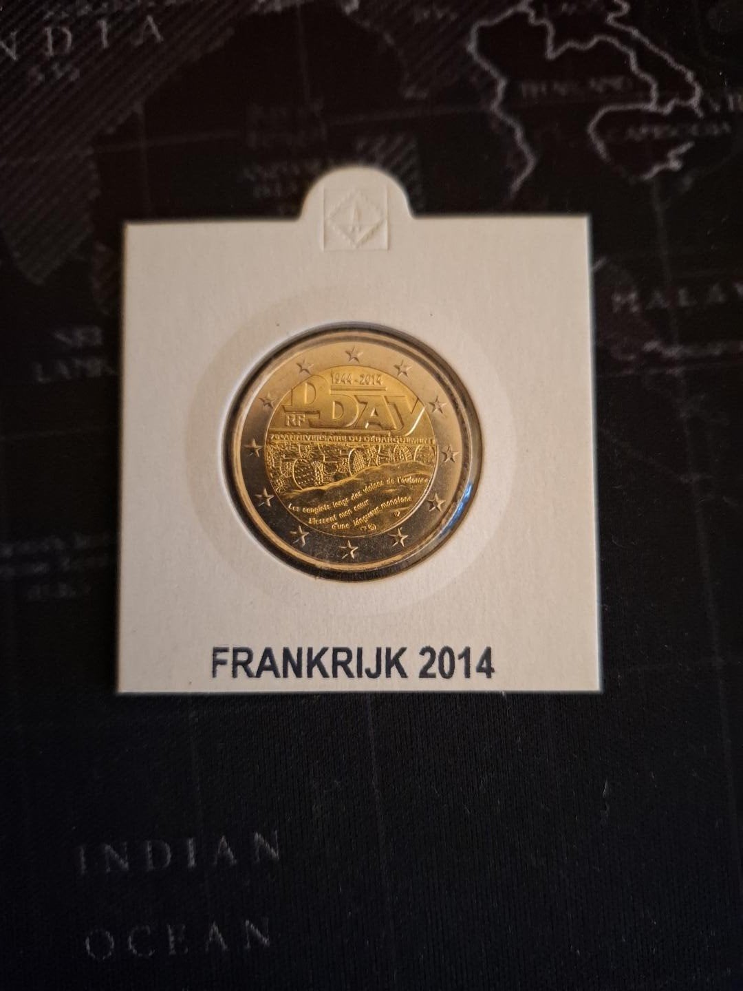 2 Euro Herdenkingsmunt D-Day 2014 Frankrijk, Ophalen of Verzenden, Frankrijk, 2 euro, Losse munt