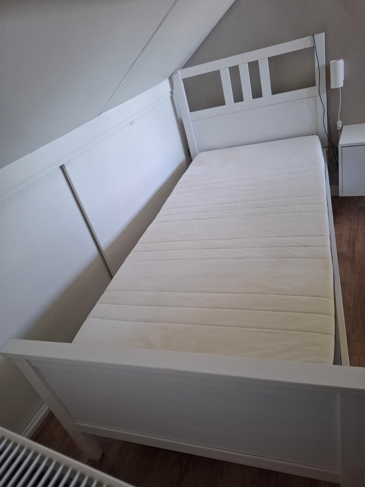 hemnes 1 persoonsbed compleet, Ophalen, Gebruikt, 90 cm, Eenpersoons