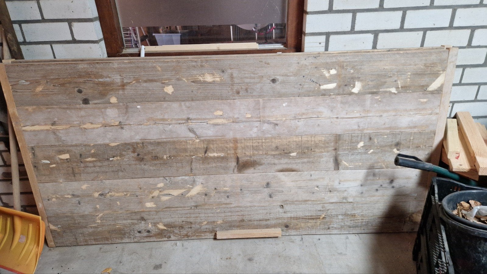 Steigerhouten panelen van oude kast, Ophalen, Gebruikt, 25 tot 50 mm, Overige typen
