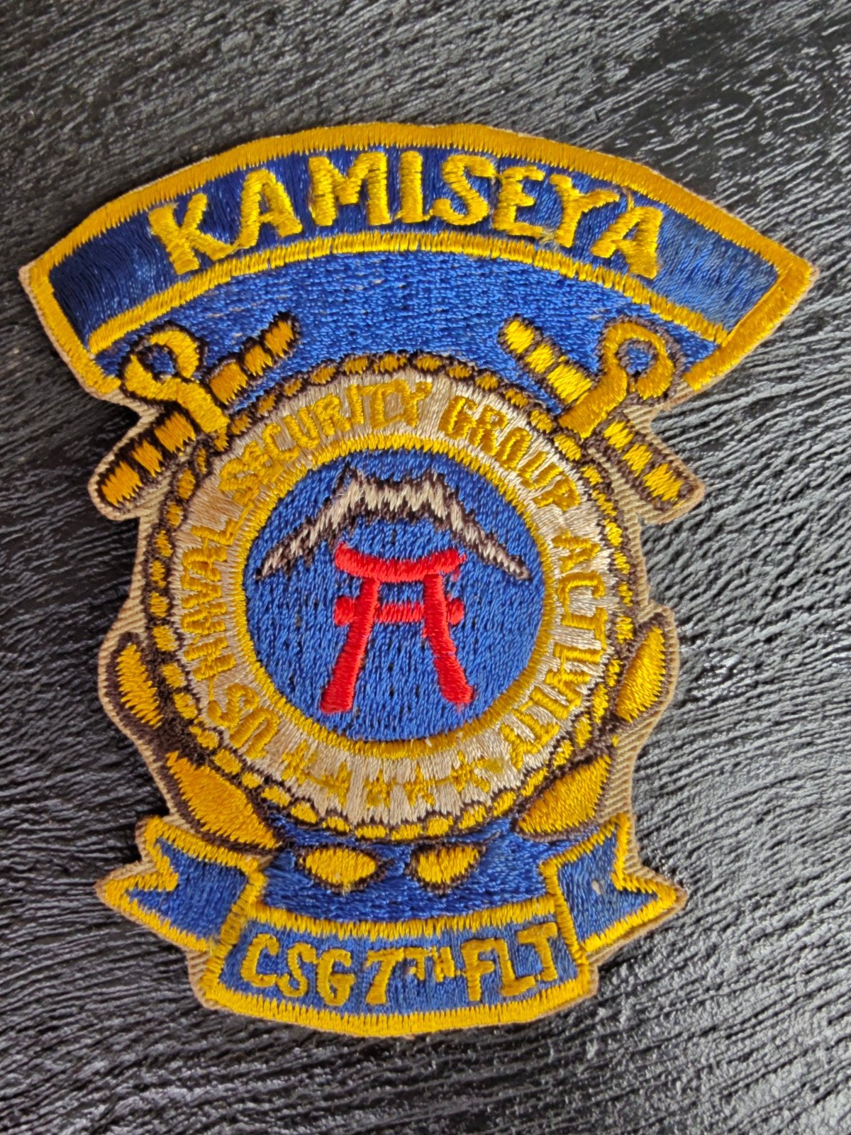 Patch , NAVY NAVAL KAMISEYA JAPAN SECURITY GROUP PATCH , USN, Ophalen of Verzenden, Marine, Nederland, Embleem of Badge