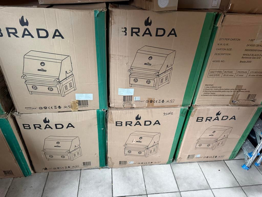 Brada 2000 Inbouw Gas Barbecue - Nieuw in Doos, Tuin en Terras, Gasbarbecues, Brada, Nieuw, Ophalen of Verzenden, Brada