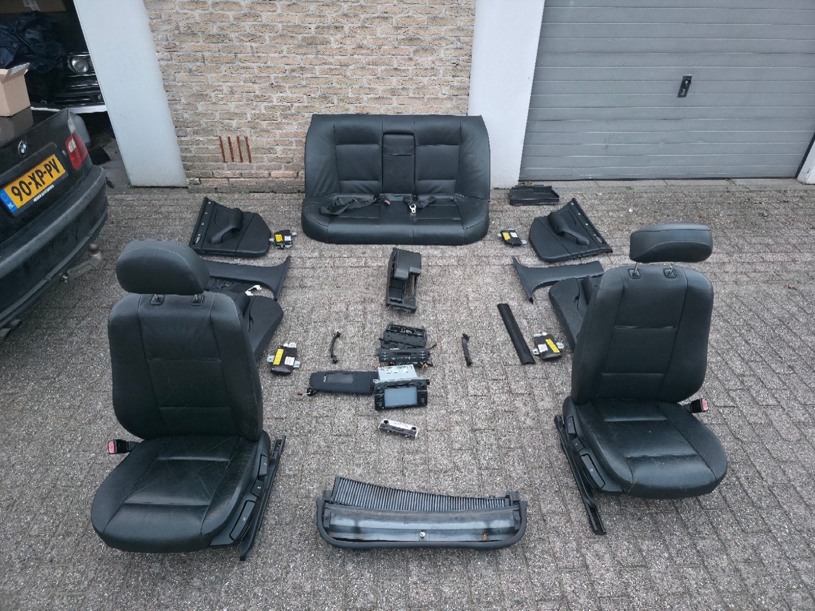 BMW E46 compleet zwart leren interieur | Stoelverwarming, Auto-onderdelen, Ophalen, BMW
