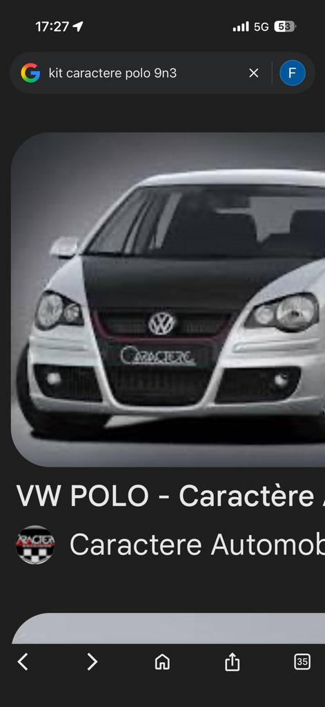 Onderdelen polo 9n3, Ophalen, Bumper
