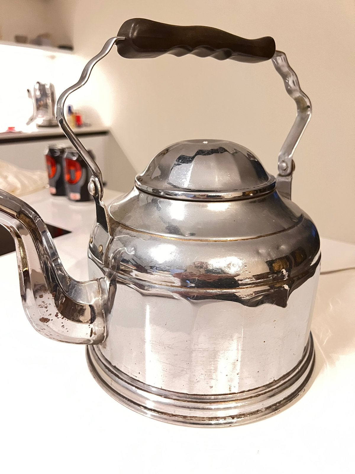 Mooie vintage fluitketel, Antiek en Kunst, Ophalen of Verzenden