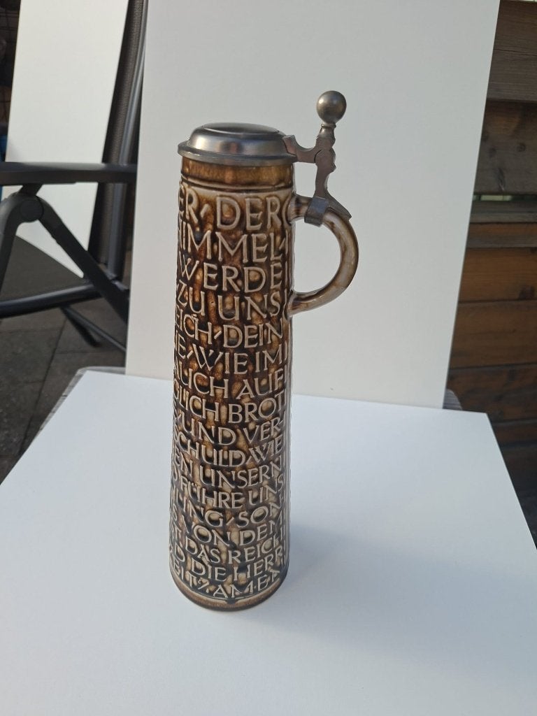 Kruik 'Vater Unser' met deksel Merkelbach/Ehmcke, Ophalen of Verzenden