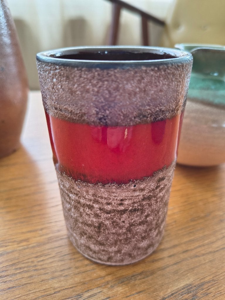 Vintage Fat Lava Vaas (Vroomshoop) – Jaren '60/'70, Ophalen of Verzenden