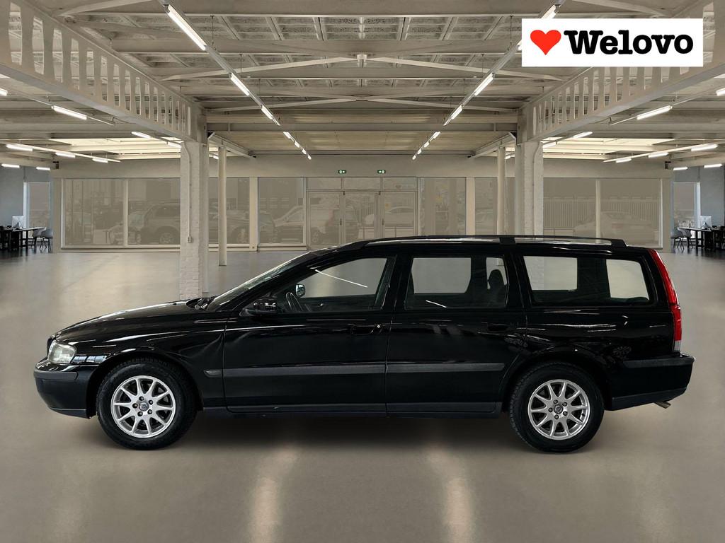 Volvo V70 2.4 nieuwe apk +garantie.., Voorwielaandrijving, Stof, Elektrische ramen, Zwart