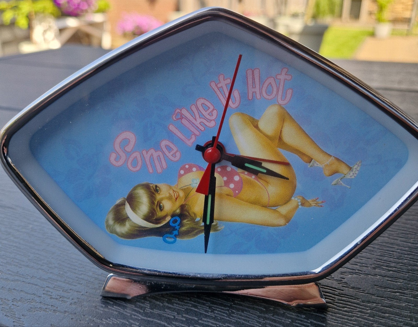 Vintage wekker "Some Like It Hot" - Loopt goed en loopt af, Antiek en Kunst, Ophalen of Verzenden