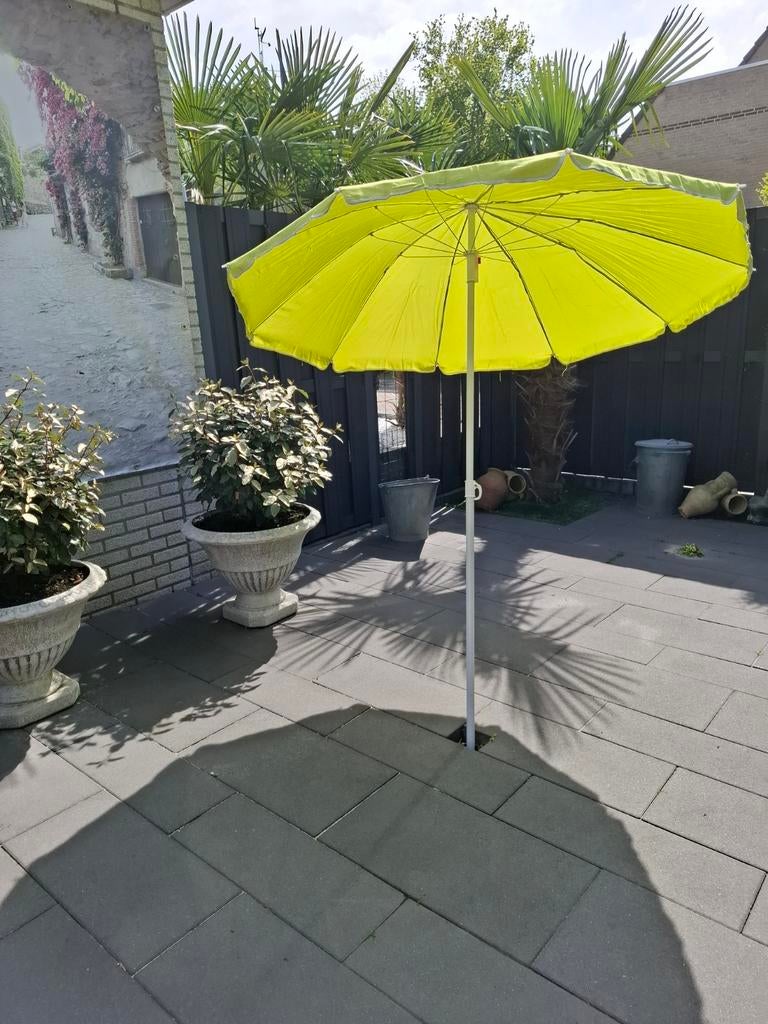Dukdalf strandstoel met standen met zonnige parasol, Ophalen of Verzenden, Gebruikt, Overige