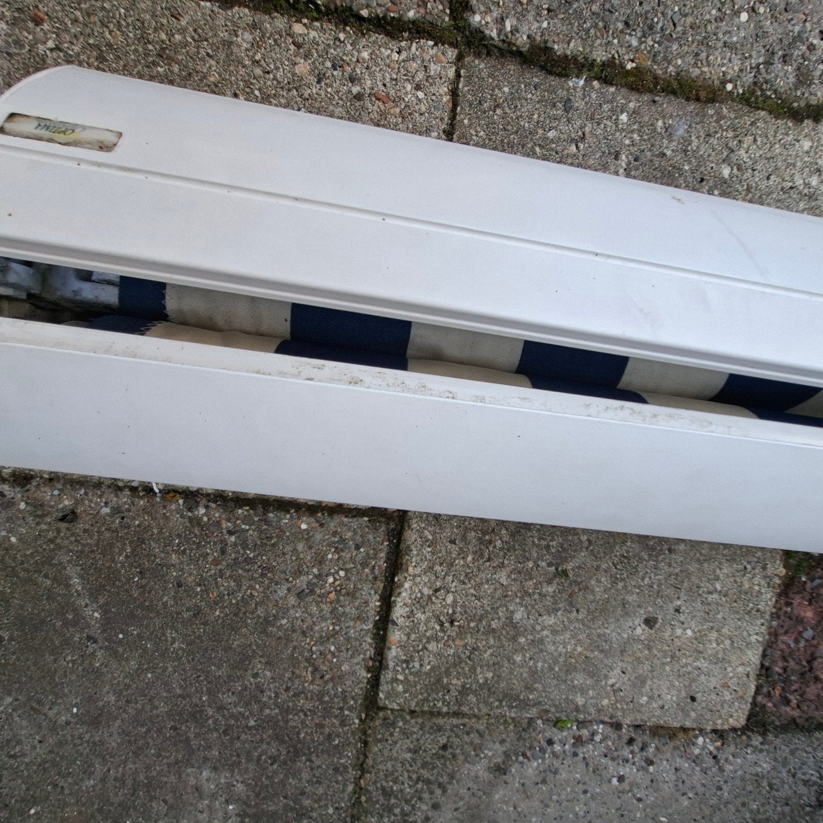 Zonnenscherm, Tuin en Terras, Zonneschermen, Gebruikt, 450 cm of meer, Ophalen of Verzenden, Knikarmscherm