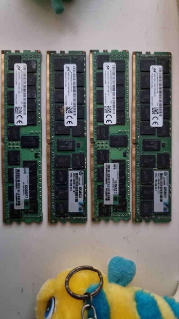 4x HPE 16GB DDR4 RAM Modules - Server Geheugen, Ophalen of Verzenden, DDR4, Server, 64 GB