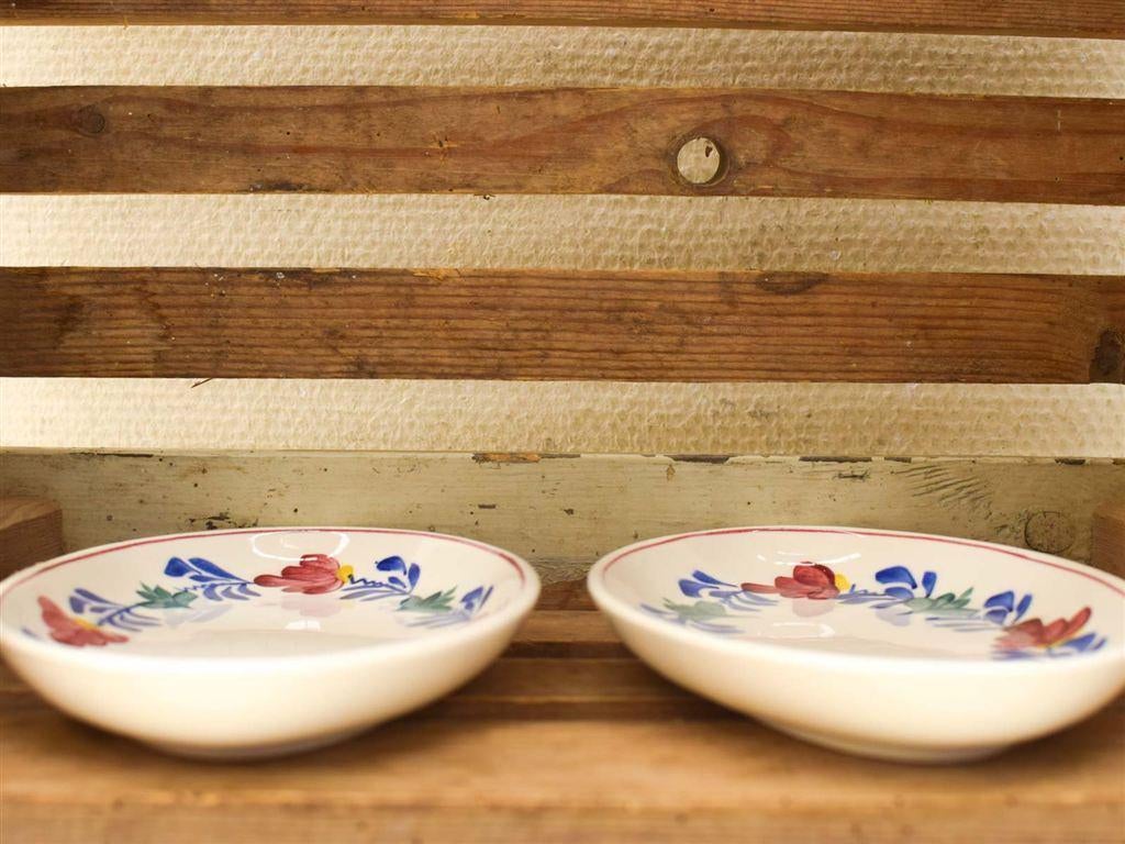 2 stuks Boerenbont schaaltjes 51386, Huis en Inrichting, Keuken | Servies, Gebruikt, Ophalen of Verzenden, Bord(en), Wedgwood