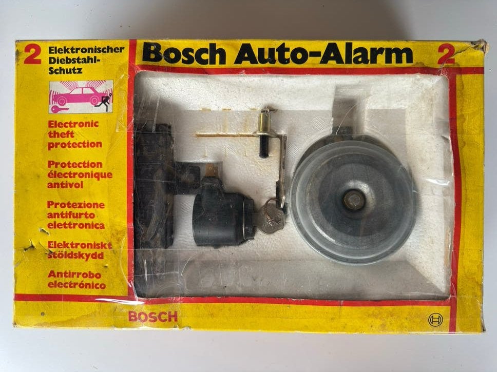 Vintage Bosch Auto-Alarm 2 Diebstahl-Schutz (Nieuw), Auto diversen, Ophalen of Verzenden, Nieuw