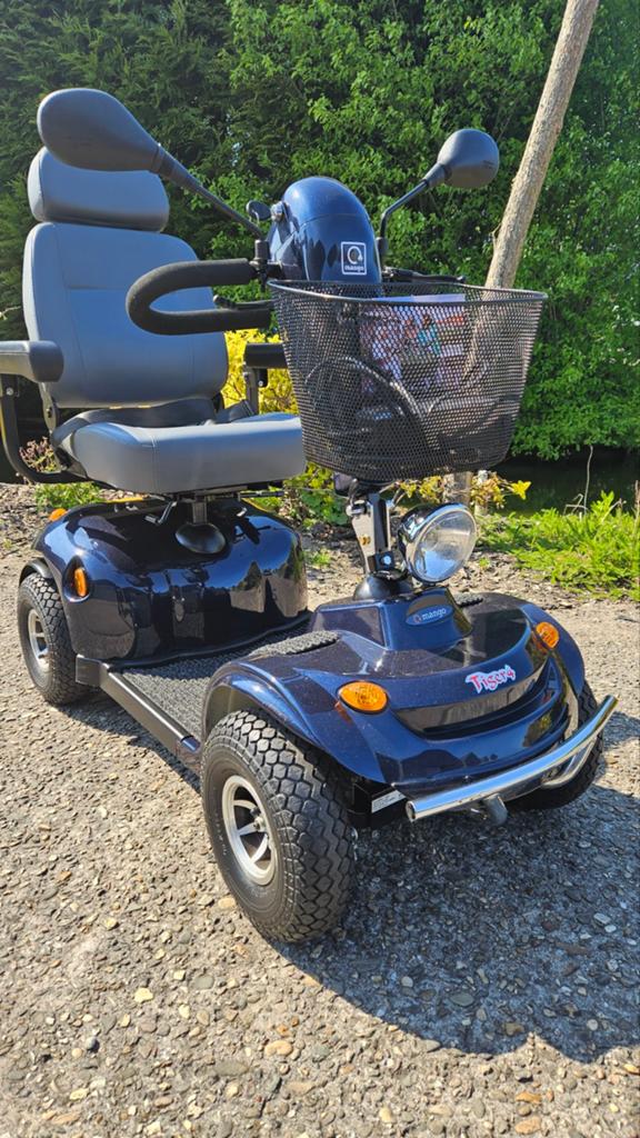 Mango Tiger 4 ,stabiele 4wiel scootmobiel in nieuwstaat!, Ophalen, Zo goed als nieuw, Elektrische rolstoel
